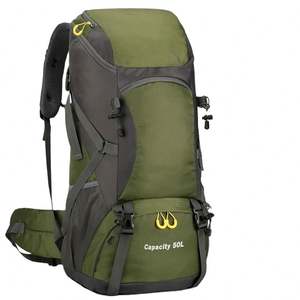 Échantillon gratuit Sac à dos de camping ultraléger résistant à l'usure Sac d'escalade Randonnée d'une journée Sac à dos en nylon 50L Personnalisé - Product Image 1