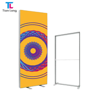 TianLang Slim SEG Assemblage rapide sans cadre Tissu double face LED Publicité Lightbox Stand Display Booth boîte à lumière