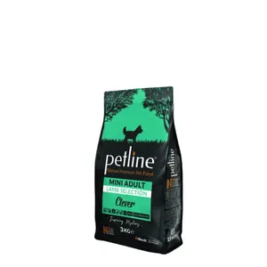 Nourriture sèche biologique sans C à saveur de saumon et de riz de qualité supérieure pour animaux de compagnie, pour Mini chien adulte 3 kg (4 pièces)