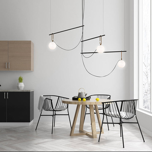 <span class=keywords><strong>Suspension</strong></span> linéaire Globe Cluster pour salle à manger îlot de cuisine sphère en verre opale métal noir <span class=keywords><strong>laiton</strong></span> Accent NH S3 lampe à <span class=keywords><strong>suspension</strong></span> - Product Image 2