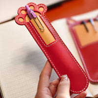 Étui en cuir personnalisé pour stylo, pochette simple pour crayon, étui à crayons, étui à stylos, support pour flacon de parfum en verre – Vente en gros