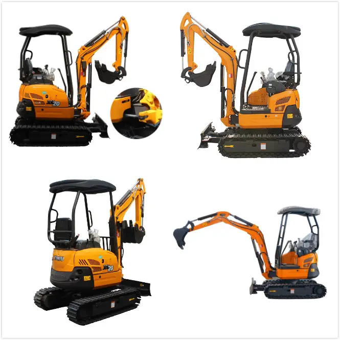 Minibagger 2t RHINOCEROS XN20 Mini Excavator With Accessoires Heavy Equipments Earthmoving Machinery Spare Parts Dealers