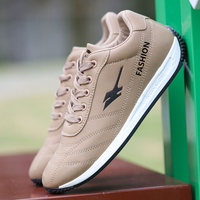 Chaussures de sport pour hommes, confortables et abordables, pour la marche, le tennis, l'athlétisme et la course, en PU blanc, collection Printemps