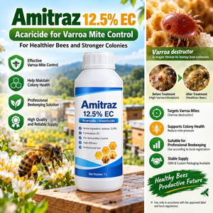Amitraz 12.5% EC <span class=keywords><strong>Acaricida</strong></span> de Grado Veterinario para el Control de la Varroa y los Ácaros Arañeros - Product Image 1