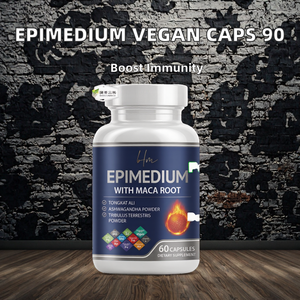 Approvisionnement en gros d'extrait d'Epimedium (Horny Goat Weed) en capsules, marque privée, 60 capsules, formule végétalienne, soutien immunitaire pour hommes - Product Image 2