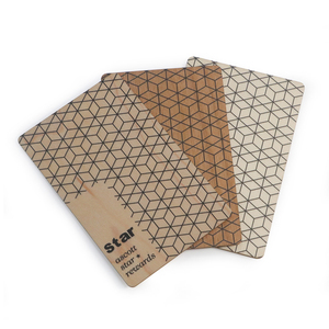 Carte de visite personnalisée à puce RFID vierge avec code QR Carte de visite en bois NFC gravée au laser - Product Image 4