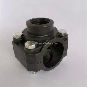 PN16 50mm-110mm Irrigation Accessories <strong>Clamp</strong> Saddle PE Saddles <strong>Clamps</strong> - Product Image 6