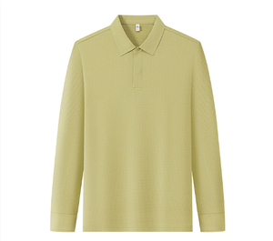 <span class=keywords><strong>Polo</strong></span> a Maniche Lunghe in Seta di Gelso con Logo Personalizzato Stampato per Primavera e Autunno - Product Image 3