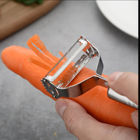 Gadgets de cuisine éplucheur julienne polyvalent éplucheur de légumes carottes pommes de terre éplucheur en acier inoxydable
