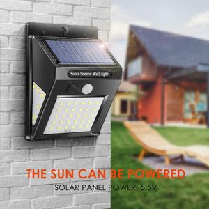 Solar <b>Sensor</b> Wall <b>Light</b> 30 LED Outdoor <b>Motion</b> <b>Sensor</b> <b>Light</b> For Patio Garden Courtyard Street Lighting - Product Image 3