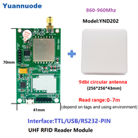 Antenne de module de lecteur Micro RFID RS232/WIFI/ UHF TTL 860-960mhz pour le contrôle d'accès Compatible Arduino Raspberry PI gratuit