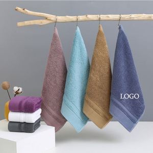 Serviettes de toilette douces en coton de haute qualité, mini format 35*35cm, avec logo brodé, pour événements, usage domestique et hôtelier - Product Image 2