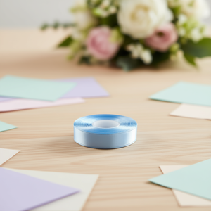 Nastro in Raso 1,5cm 25Y Azzurro Baby D28 - Product Image 2