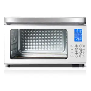 Gran oferta, horno eléctrico de cocina para restaurante de 45l, horno Digital inteligente portátil de convección de acero inoxidable, horno tostador de Pizza