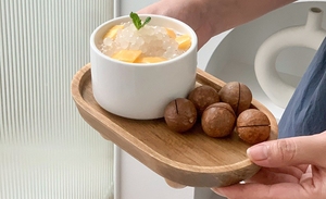 <strong>Vintage</strong> Modern Farmhouse Wood Riser Round Acacia Pedestal Bath <strong>Stand</strong> Plant Holder <strong>Cake</strong> <strong>Stand</strong> Soap Tray for Desk Display - Product Image 5