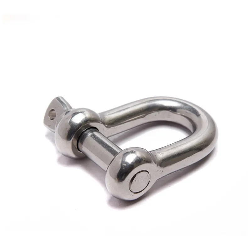 Heavy Duty Straight D-type DIN82101 Marine Use Hardware Shackle DIN 82101 D Shackle With Coller Pin for Lifting