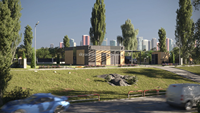 Maison préfabriquée modulaire avec panneaux sandwich, 50 m², 2 chambres, maison en kit, installation facile, unité de logement modulaire, maisonnette