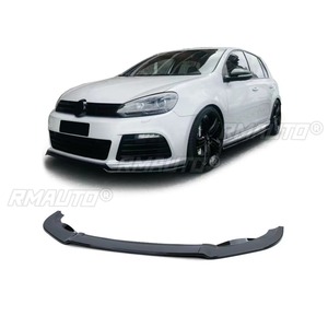 ลิ้นกันชนหน้ารถยนต์ สีดำเงา สำหรับตกแต่งรถยนต์ Volkswagen Golf 6 GTI R20 อุปกรณ์ตกแต่งรถยนต์ - Product Image 1