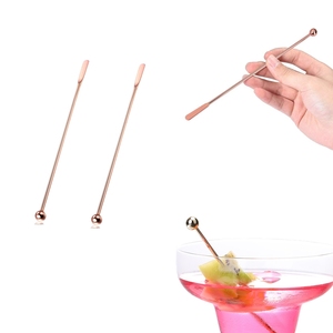 Thép không gỉ cà phê đồ uống khuấy cocktail KHUẤY TRỘN thanh công cụ thiết lập - Product Image 5