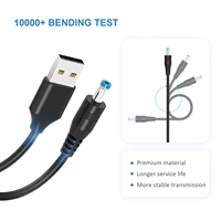 USB DC Aluminium-Ladekabel mit 13 Adaptersteckern, PVC, 3A Schnellladung für Computer, Powerbank, Scanner, DVR