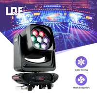 LQE Nuevo Estilo Zoom Beam, Luz de Lavado para Exteriores, Efecto Estroboscópico, RGBW, Cabeza Móvil LED de Colores, Cabeza Móvil con Movimiento