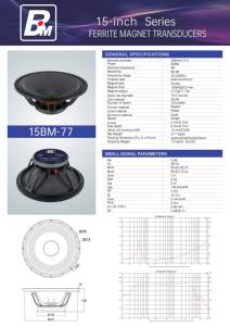 600W 15インチステレオサブウーファー3インチボイスコイル8オームパッシブラインアレイスピーカーダイナミックサウンドパーティー用カラオケイベント - Product Image 5