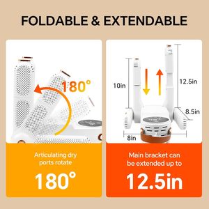Séchoir à chaussures pliable intelligent et portable pour usage domestique, idéal pour le séchage des chaussures de football - Vente en gros - Product Image 2
