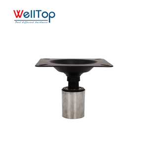WELLTOP Nouveautés Accessoires de Meubles Quincaillerie Plaques Pivotantes de Chaise en Métal Pivot de Retour Automatique à <span class=keywords><strong>360</strong></span> Degrés avec <span class=keywords><strong>Plateau</strong></span> - Product Image 2