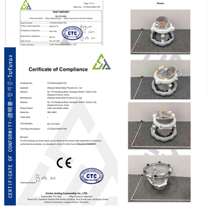 Girello multifunzione con ruote e musica da seggiolino giocattolo per bambini camminatore Sit-To-Stand per imparare a camminare per bambini pieghevole Baby Walker - Product Image 6
