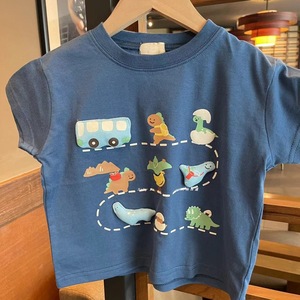 Childrens Cotton Short Sleeve T-Shirt Cartoon 3D Dinosaur Panda Design Summer Wear For Boys Girls - Product Image 4