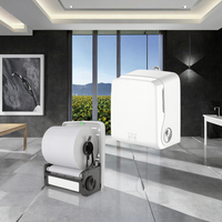 Distributeur de papier toilette en plastique Autocut, support mural réglable pour cuisine, sans piles