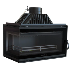 Chimenea <span class=keywords><strong>de</strong></span> Esquina con Inserto CE. Estufa <span class=keywords><strong>de</strong></span> Leña Moderna Integrada en la Pared - Product Image 2