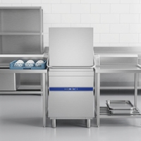 Lave-vaisselle commercial moderne à haute efficacité en acier inoxydable 304 pour hôtels, écoles, restaurants avec cycles de lavage réglables
