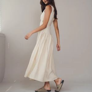 Vestidos Maxi Personalizados con Cintura Fruncida, Abertura Lateral, Un Hombro Descubierto, Corte en A, Vestidos Largos para Mujer - Product Image 2