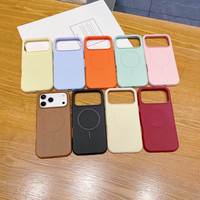Casing HP Anti-Shock TPU 2-in-1 Warna Macaron Gaya Terbaru untuk 11/12/13/14/15/16E/17 Pro Max/Promax 13pro Magnetik