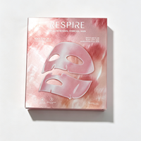 Caja de Cartón Plateada de Lujo Personalizada para Mascarillas Faciales, Cajas de Embalaje de Papel para Cosméticos con Impresión de Logotipo para el Cuidado de la Piel