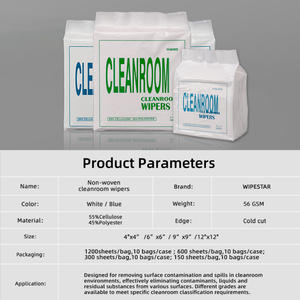 WIPESTAR Paños de Limpieza Antiestáticos Sin Pelusa de Alta Densidad, <span class=keywords><strong>600</strong></span> Unidades, 6 y 9 Pulgadas, para LCD, PCB y Salas Blancas - Product Image 5