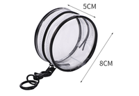 Étui de protection transparent pour poupée, sac en PVC, boîte pour poupée en peluche, présentoir transparent, sac à clés pour présentoir anti-poussière, sac de rangement, étui à fermeture éclair