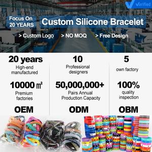 Cheap Promotional Custom Logo Design En Thin Rubber Silicone Bracelet Material Wrist Bands Customised Silicone Wristband - Product Image 6
