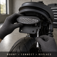 Feu arrière LED pour moto Z010 – Lampe de remplacement et de réparation pour éclairage de moto et accessoires de vélo