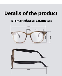 Black Square Frame Eyeglasses <b>with</b> Clear Lenses Plastic Titanium Frame G307 <b>Glasses</b> - Product Image 2