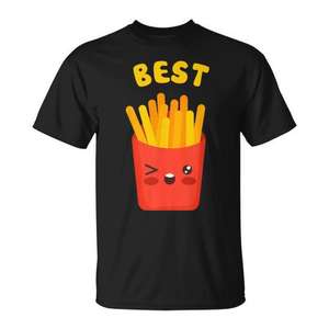 Camiseta Kawaii Fries Burger 12 BFF para mejores amigos - Product Image 1