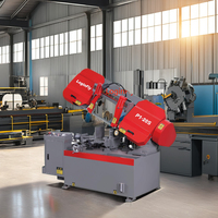 Loginfly Scie à ruban semi-automatique pour métal Scie à ruban rotative Tension manuelle de la lame hydraulique pour métal Moteur central à l'état neuf