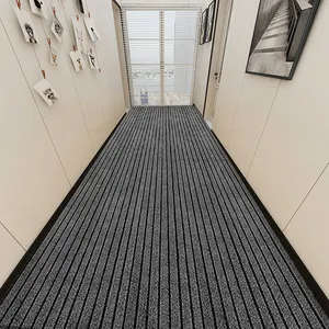 Washable Outdoor Indoor Non Slip Customized 7 Stripe Carpet Area Rugs Hallway Runner Rug With TPR Backing