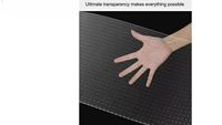 Écran LED transparent P4, film flexible, carte PCB souple, plastique PVC, affichage vidéo clair pour vitrine intérieure, fenêtre en verre