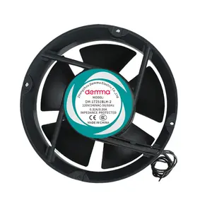 Ventilateur à flux axial en acier inoxydable de 220V 380V 180mm de diamètre pour serre solaire DM12025