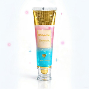 Pasta Dental Blanqueadora Portátil con Niacinamida, Elimina Manchas, Aclara los Dientes, Aliento Fresco, Gel de Menta, Seguro para el Esmalte, Sin Flúor, Uso Diario - Product Image 1