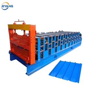 Linha de produção máquina para fabricar chapas de telhado máquina formadora de rolos de telha de aço