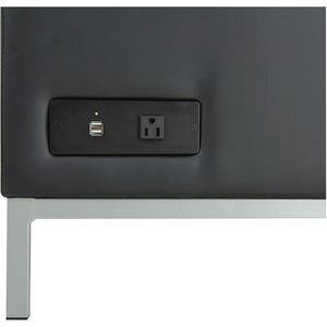 Sofá Seccional en Forma de L sin Brazos Alera Serie ALE QUB, 26 3/8 X 26 3/8 X 30 1/2, Negro, Extensible Eléctrico, Material Bouclé, para Sala de Estar - Product Image 4