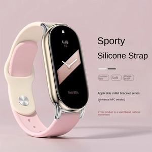 Correa de Reloj de Silicona de Color Sólido con Hebilla de Metal de Buena Calidad para Xiaomi Smart Band con Estuche 10/9/8 - Product Image 6